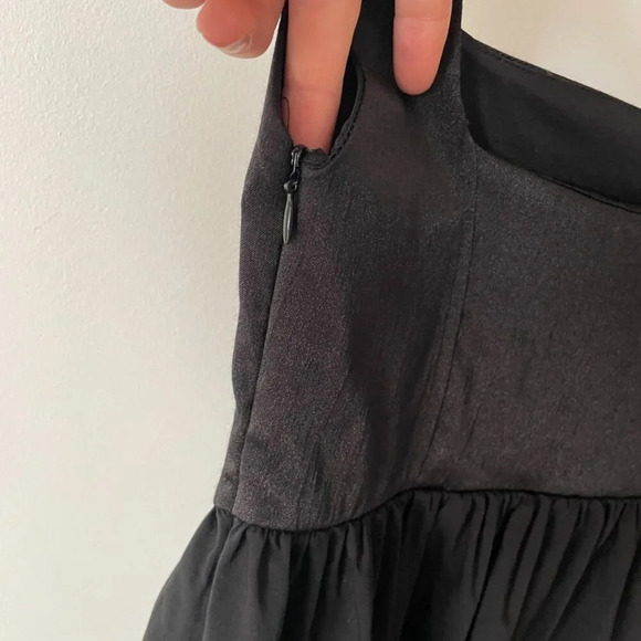 Zara Contrast Corset Combination Mini Dress Black Size Small - Picture 8 of 12